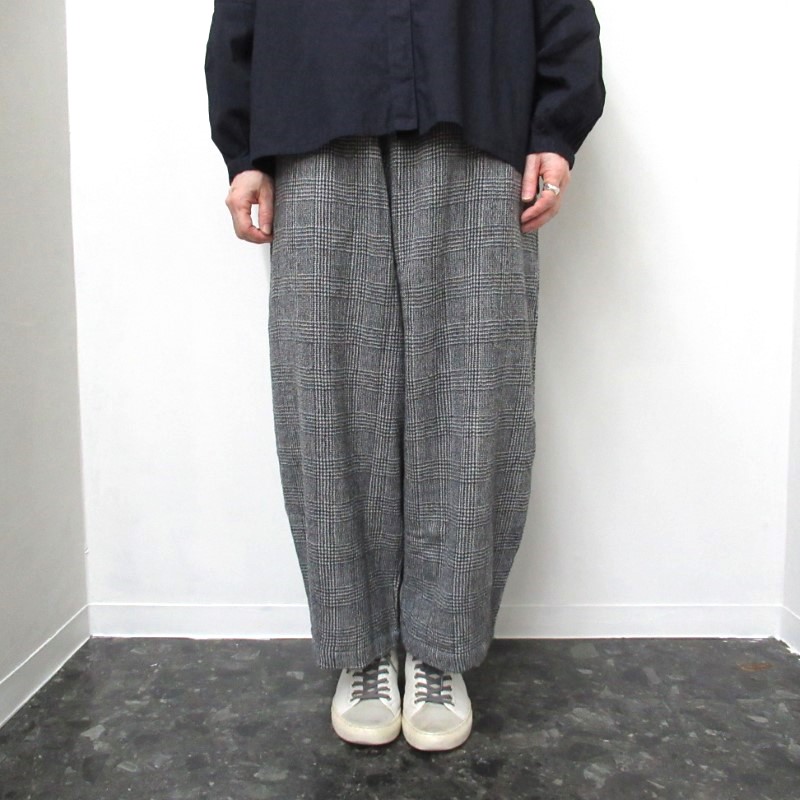 DAYS  ワイドテーパードパンツ  32576/ グレンチェック08 【日本製】